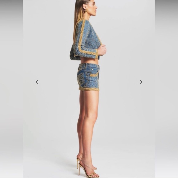 RETROFÊTE ALMA JACKET, MANI EMBELLISHED DENIM SKIRT, NINA TOP ALL 3 PIECES - Picture 6 of 14